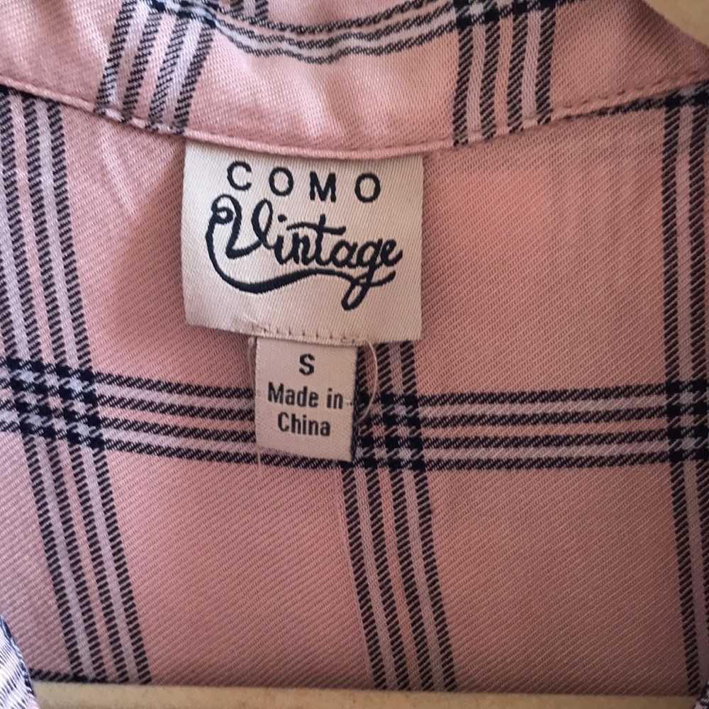 NWT Como Vintage Plaid Long Sleeve Shirt - Picture 4 of 7